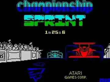 Championship Sprint (USA) screen shot title